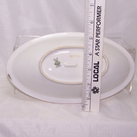 VTG-MZ Austria Altrohlau Porcelain Celery Dish (c. 1884-1909) - Picture 5 of 6